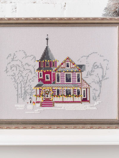 Christmas Victorian House Cross Stitch Pattern