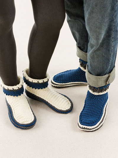 ANNIE'S SIGNATURE DESIGNS: Holiday Family Slippers Crochet Pattern