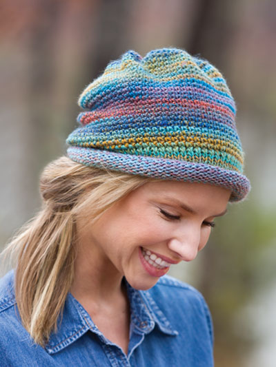 Learn to Add a Knit Band to a Crochet Hat! Pattern
