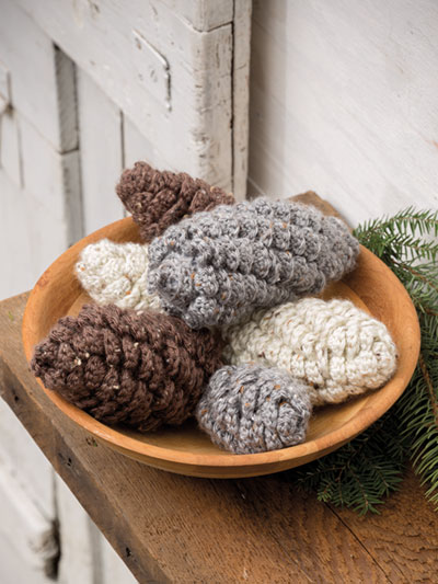 Rustic Pine Cones Crochet Pattern