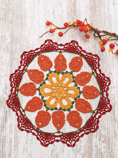 Autumn's Arrival Doily Crochet Pattern
