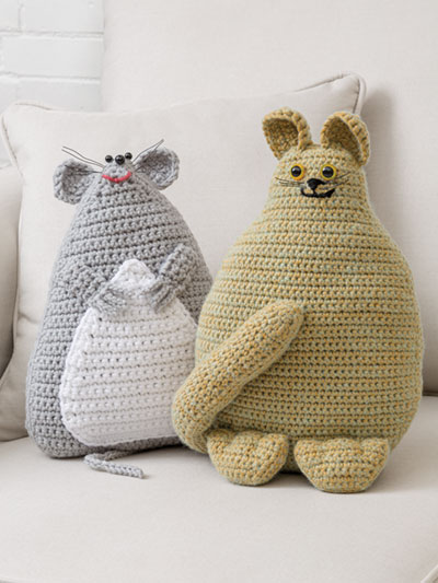 Friendly Foes Pillows Crochet Pattern