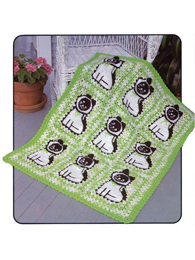 ANNIE'S SIGNATURE DESIGNS: Siamese Cat Afghan Crochet Pattern