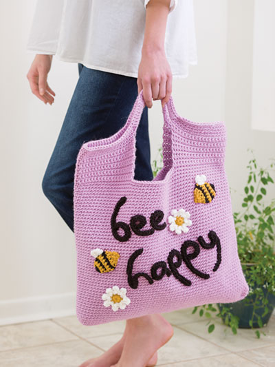 Bee Happy Carryall Bag Crochet Pattern