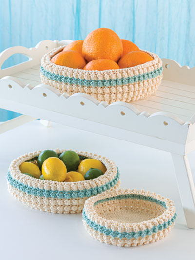 Color Pop Nesting Bowls Crochet Pattern