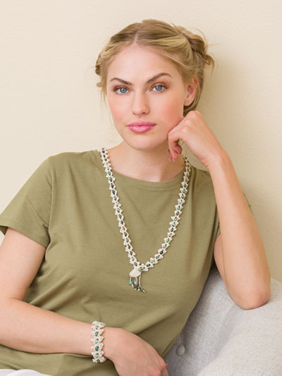 Natural Beauty Hemp Necklace & Bracelet Crochet Pattern