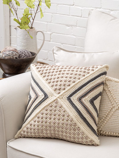 Four Square Pillow Crochet Pattern