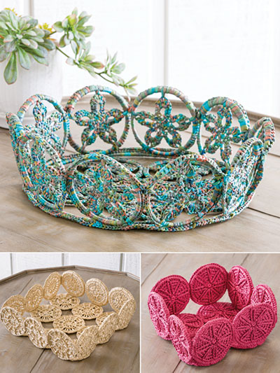 ANNIE'S SIGNATURE DESIGNS: Bijou Baskets to Crochet Pattern