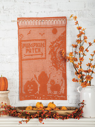 Pumpkin Patch Wall Hanging Crochet Pattern