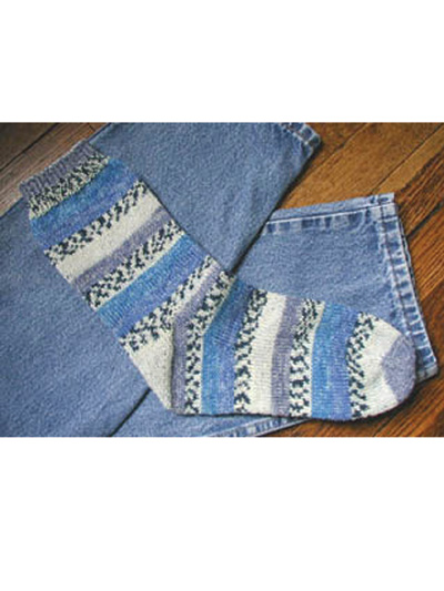 Basic Toe-Up Sock Knit Pattern