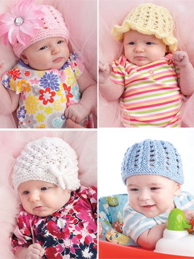 Knit Beginner Baby Hats Pattern