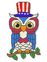 Big Patriotic Owl