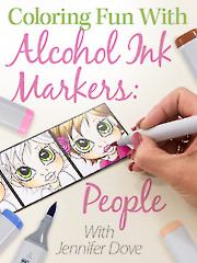 Coloring Fun With Alcohol Ink Markers: People