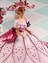 Pink Pineapple Fashion Doll Gown