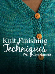 Knit Finishing Techniques
