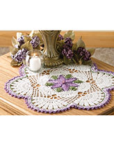 Passionflower Beaded Doily