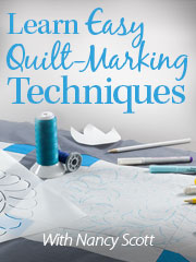 Learn Easy Quilt-Marking Techiques