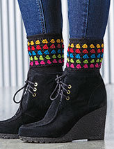 Granny-Stitch Sock Cuffs