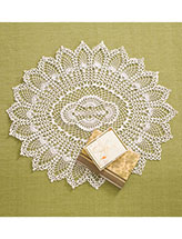 White Fanciful Table Topper