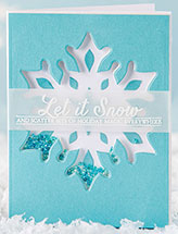 Let It Snow Shaker Card