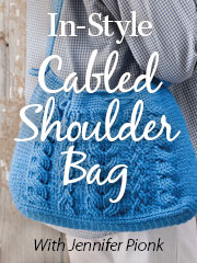 In-Style Cabled Shoulder Bag