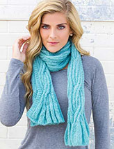 Annie's Signature Designs: Above the Clouds Scarf Knit Pattern