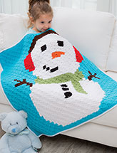 Snowman Throw Crochet Pattern
