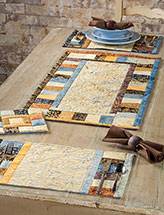 Riverbed Table Runner, Place Mats & Hot Pad Pattern