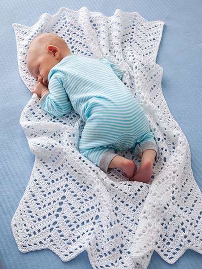 Angel Baby Blanket Crochet Pattern