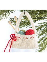 It's in the Bag Knitting Ornament Pattern