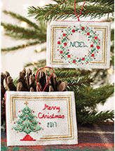 Christmas Sparkle Ornaments Cross-Stitch Patterns