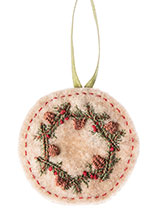 Wreath What You Sew Ornament Cross-Stitch Patterns