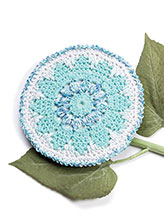 Speckled Floral Dishcloth Crochet Pattern