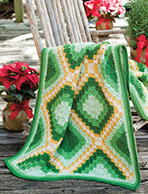 Festive Diagonal Lapghan Crochet Pattern