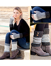 ANNIE'S SIGNATURE DESIGNS: Rustic Mitts & Boot Toppers Crochet Pattern