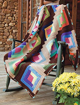 Log Cabin Scrapghan Crochet Pattern
