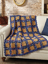 Fall Tiles Afghan Crochet Pattern