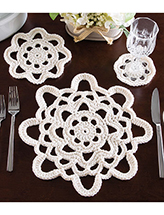 Three-in-One Table Setting Crochet Pattern
