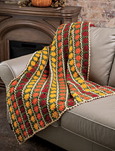 Fall Marigolds Throw Crochet Pattern