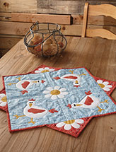 Hen Party Table Topper Quilt Pattern