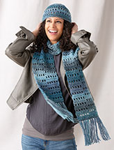 Jenga Hat & Scarf Set Crochet Pattern