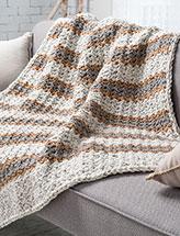 Speedy Stripes Throw Crochet Pattern