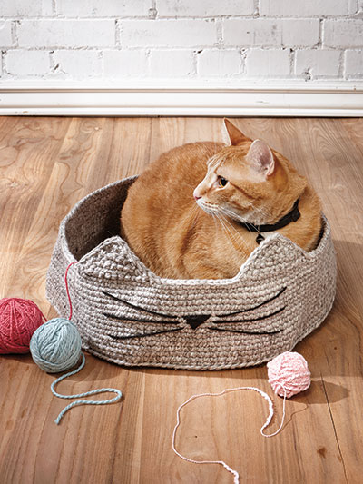 Cute & Cozy Cat Basket Crochet Pattern
