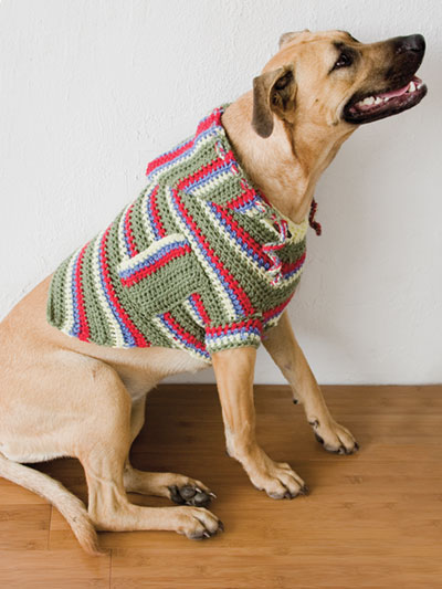 Pocket Hoodie Dog Sweater Crochet Pattern