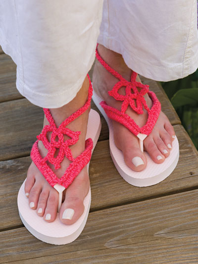 Welcome Spring Flip-Flops Crochet Pattern
