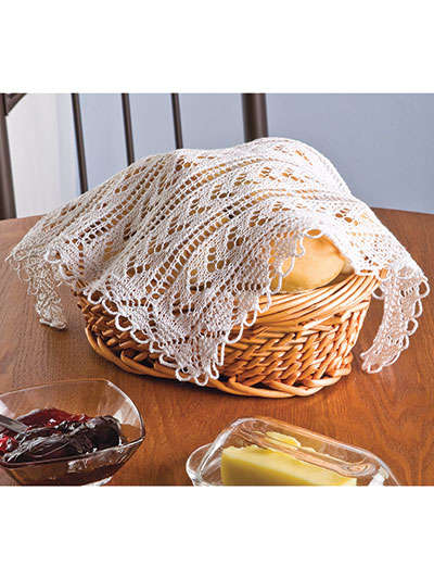 Lacy Bread Basket Cover Knit Pattern