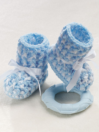 Sweet Baby Booties Crochet Pattern