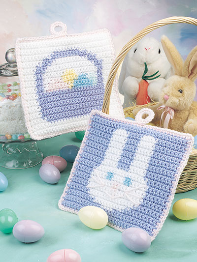 Easter Pot Holders Crochet Pattern
