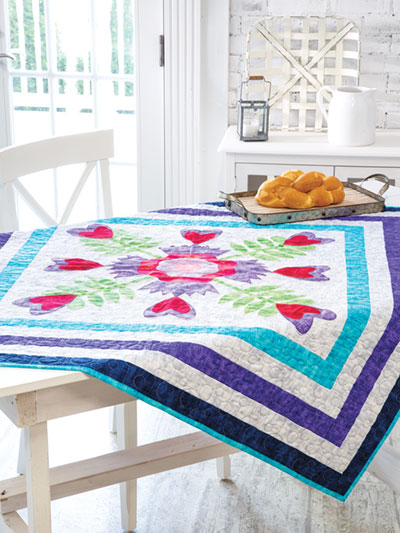 Hearty Blooms Quilt Crochet Pattern