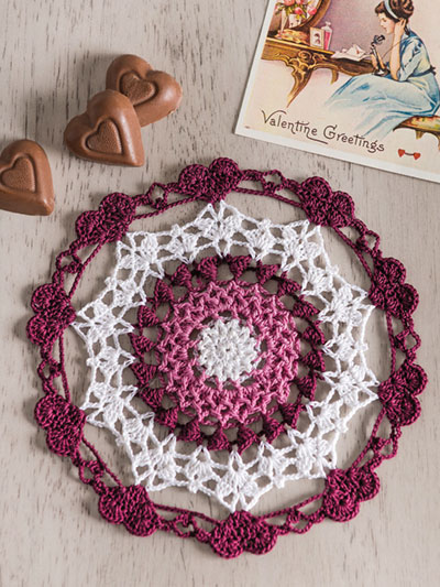 Victorian Valentine Doily Crochet Pattern